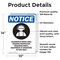Signmission Hazardous Noise Area Sign, Vinyl Decal, 10in W x 14in L, 2PK OS-2PACK-NS-D-1014-V-13323 - alternate 4